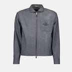 Dior jacket, Hylton Nel collaboration, gray jacket, designer outerwear, contemporary fashion