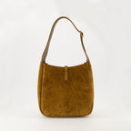 Imagem da pequena bolsa de camurça Le 5 à 7 da Saint Laurent para mulheres - Temporada Outono-Inverno 2025 - Vista Traseira
