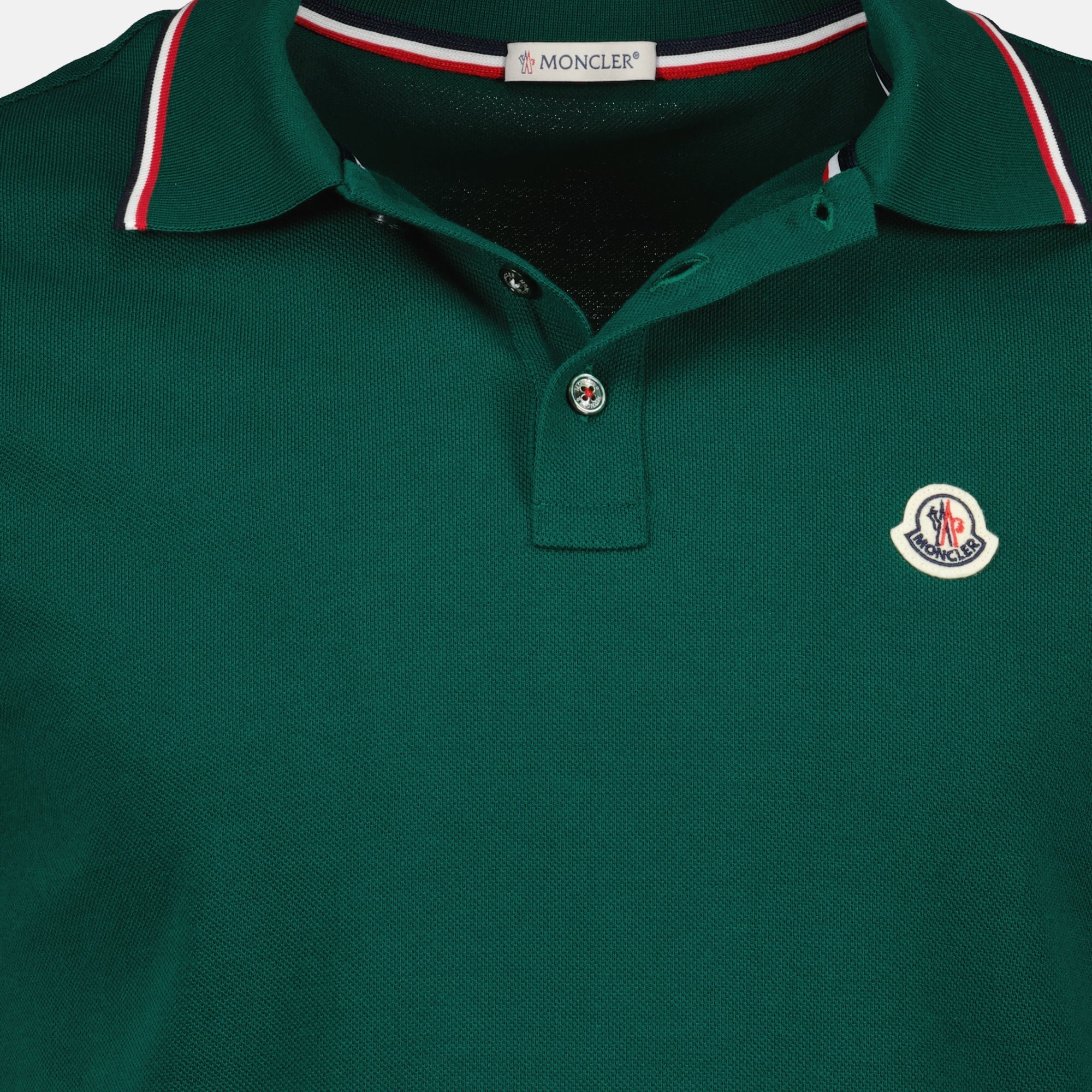 モンクレールのメンズピケコットンポロの画像 - 2026年春夏シーズン - 詳細ビュー2