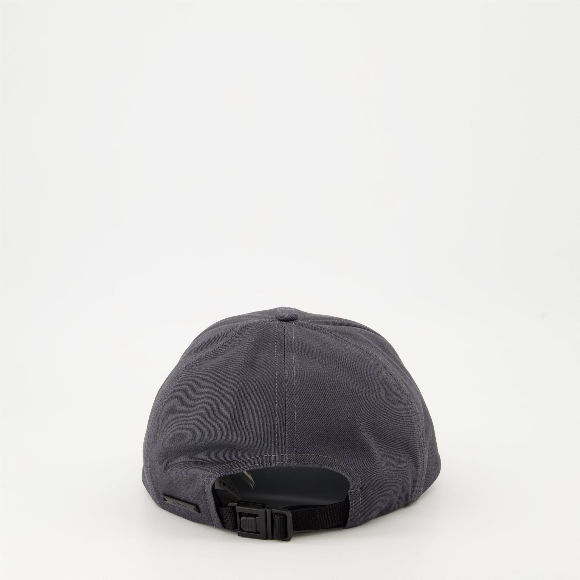 Grey Logo Cap, Moncler, Luxury Accessories, Autumn-Winter 2024, Cotton Cap