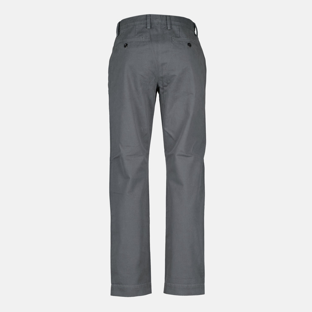 chino pants, Officine Générale, gray pants, straight cut chinos, cotton clothing