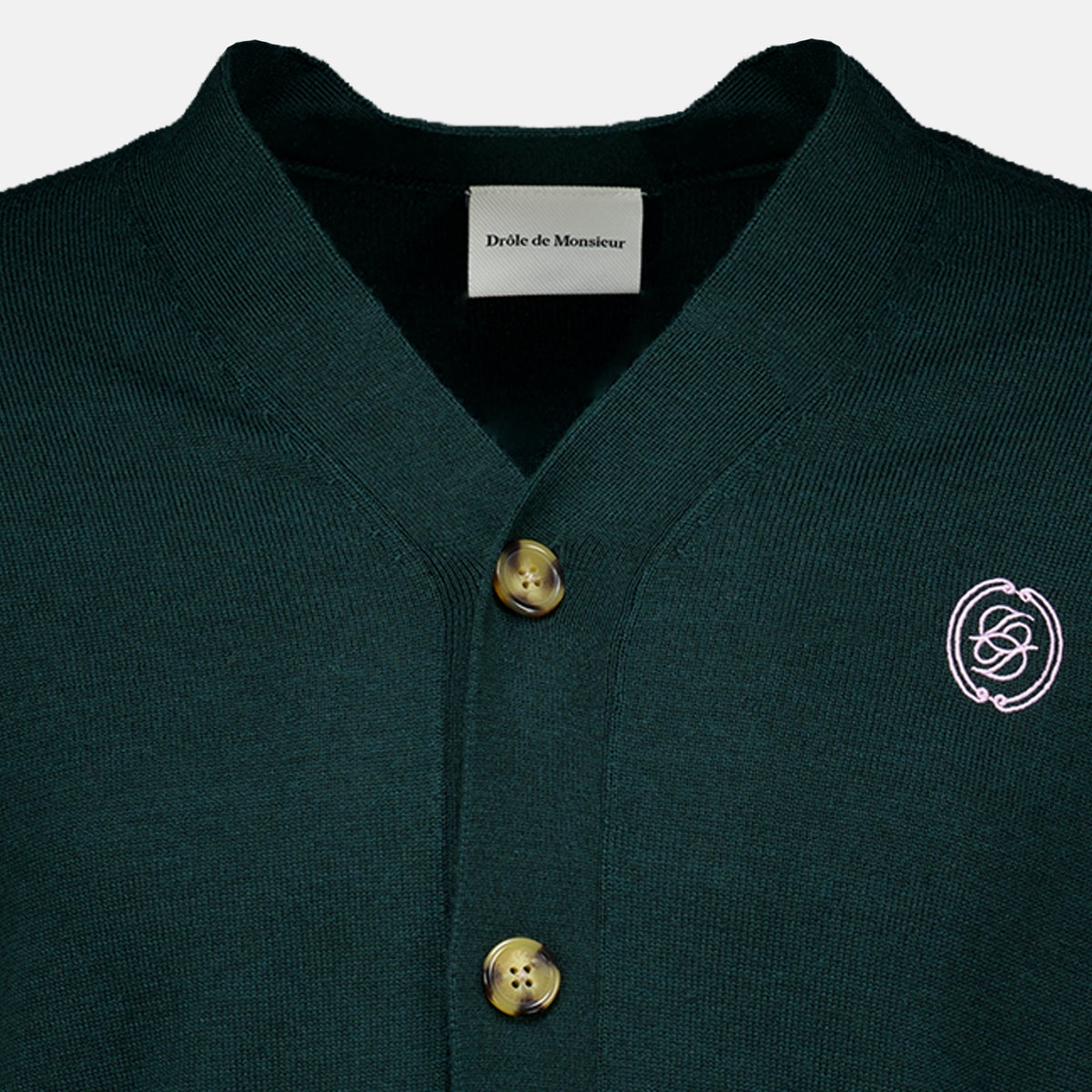 Cardigan d Miror Vert Foncé - Drôle de Monsieur
