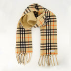 Burberry scarf, cashmere scarf, vintage check accessory, unisex cashmere, Cavalier EKD