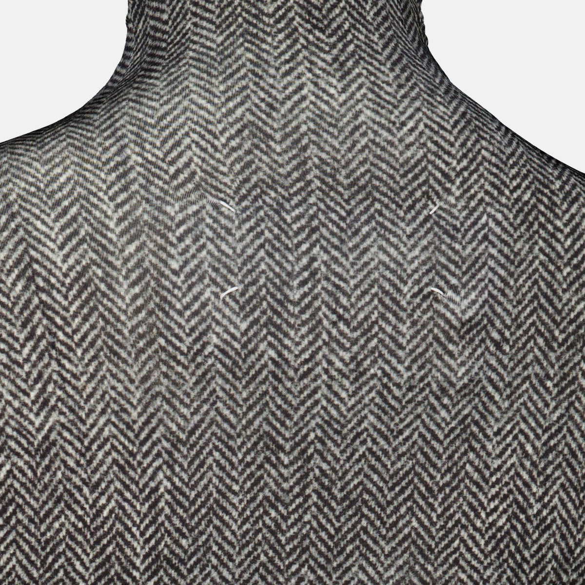 Body in viscosa con motivo chevron