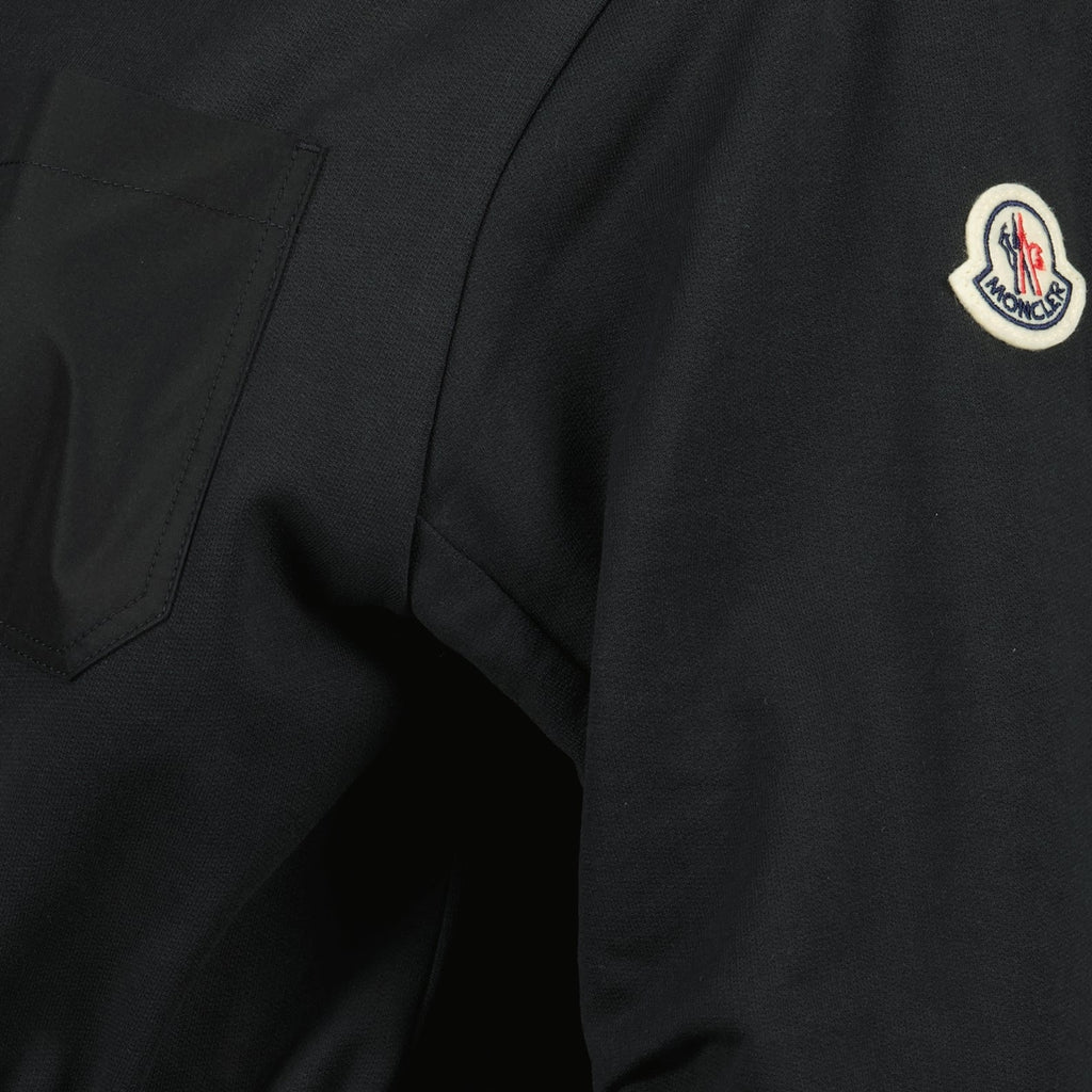 Bilde av Bi-Material svart kjole fra Moncler for kvinner - Sesong vår-sommer 2025 - Detaljvisning 8