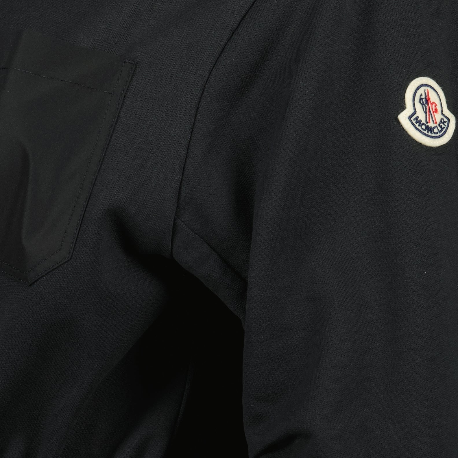 Bilde av Bi-Material svart kjole fra Moncler for kvinner - Sesong vår-sommer 2025 - Detaljvisning 8