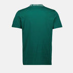 Image du T-shirt logo vert de Moncler pour hommes - Saison Printemps-Été 2025 - Détail Vue 2