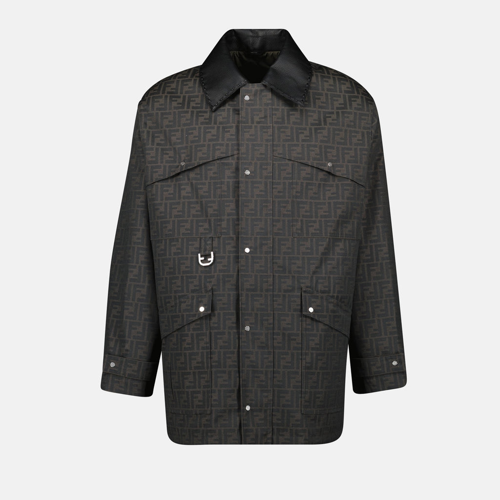 Immagine del blouson FF Print di Fendi per uomini - Stagione Autunno-Inverno 2024 - Vista frontale