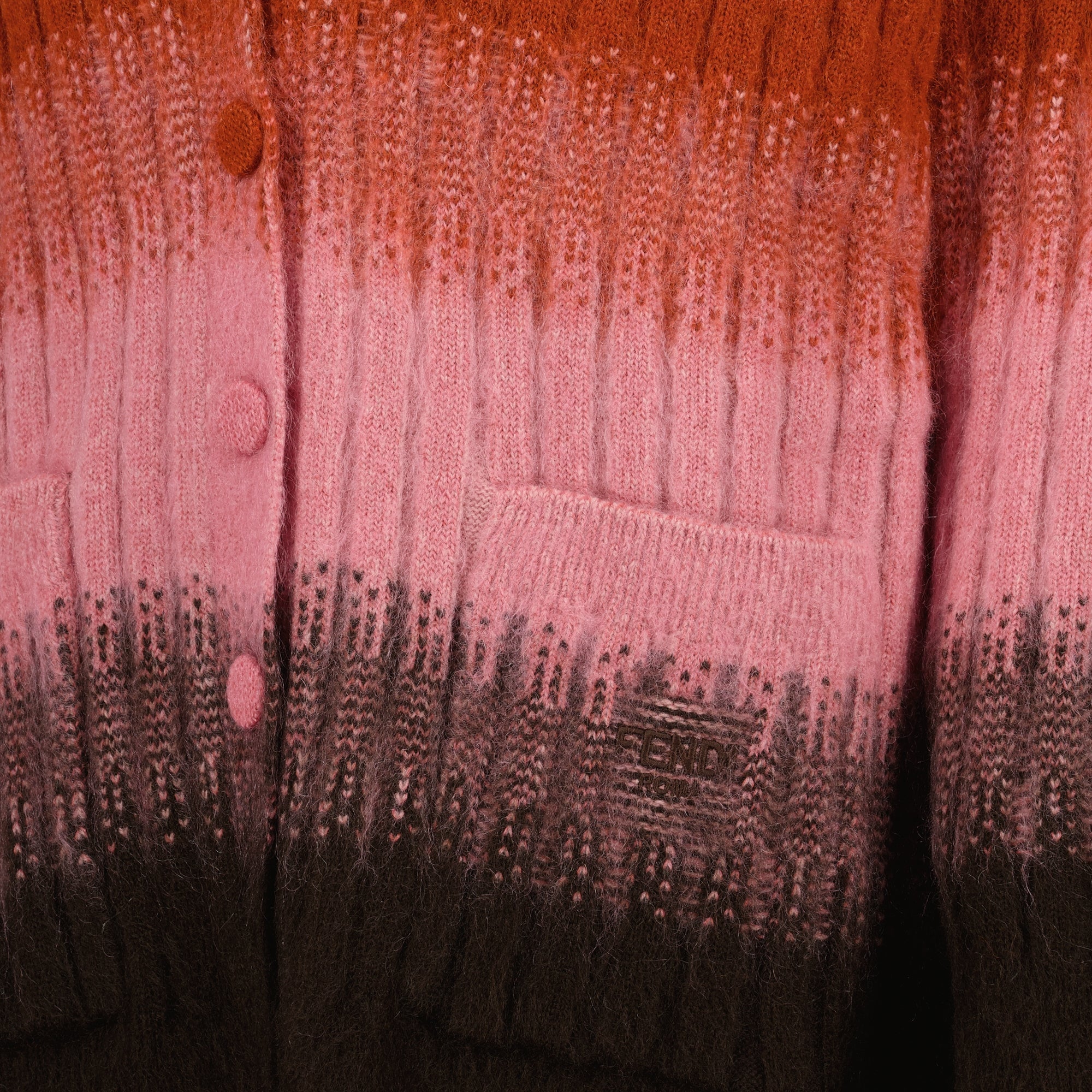 Multicolored Mohair and Wool Cardigan - Fendi | WE IN STYLE