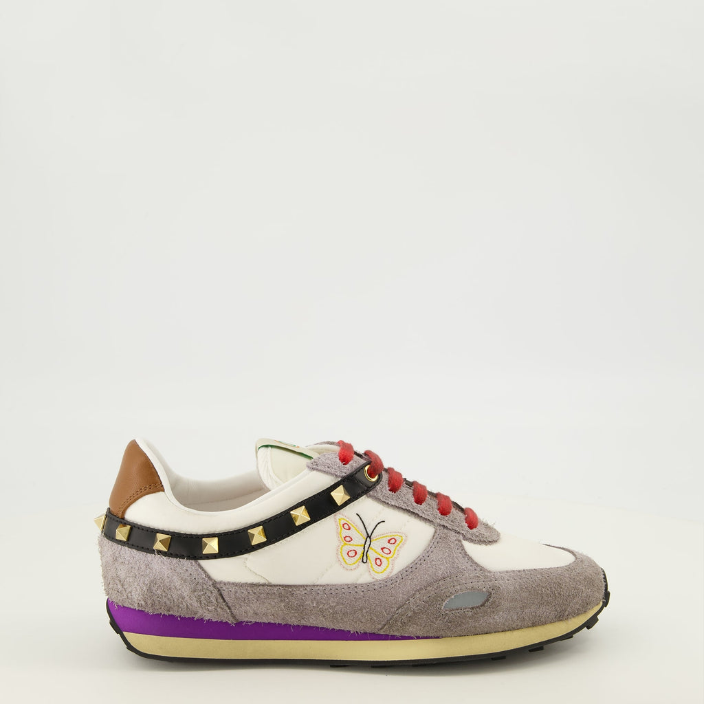 Grå Stud Up Butterfly-sneakers