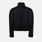 Bild einer Woll-Bomberjacke von Courrèges für Unisex - Saison Herbst-Winter 2024 - Rückansicht