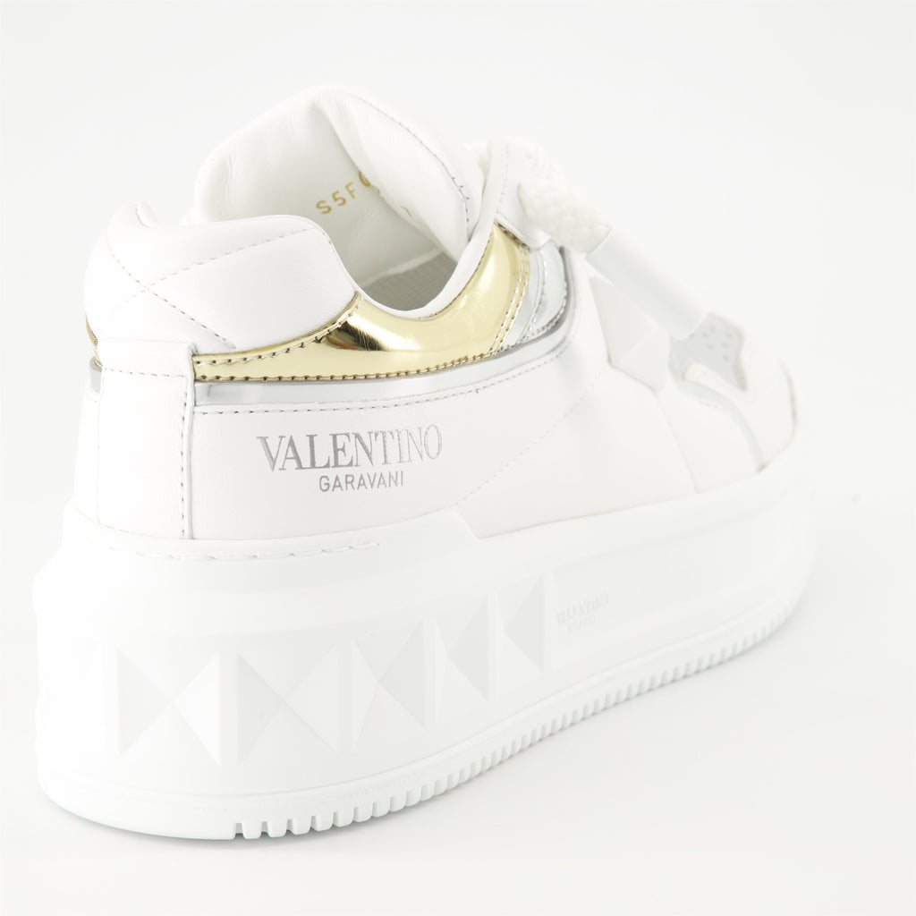 luxury sneakers, Valentino Garavani, nappa leather sneakers, platform sole sneakers, designer footwear