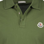 Image of Piqué Cotton Polo by Moncler for Men - Season Autumn-Winter 2025 - Detail View 7