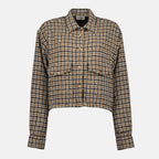 Imagen de chaqueta de camisa a cuadros de Moncler para mujeres - Temporada Otoño-Invierno 2025 - Vista frontal