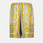 Silk Shorts with Greek Mythology Print
