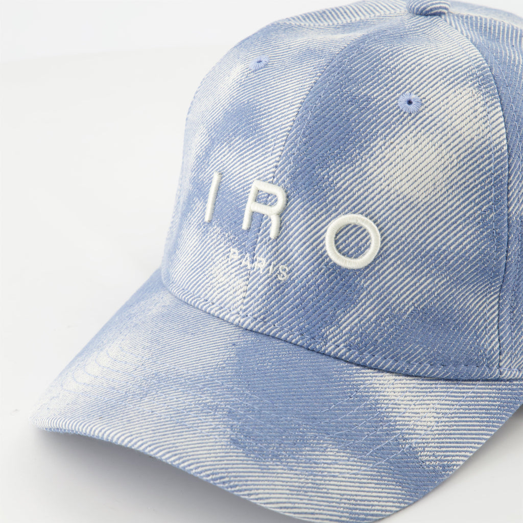 worn blue cap, Greb cap, embroidered logo cap, Spring-Summer 2025, stylish accessories