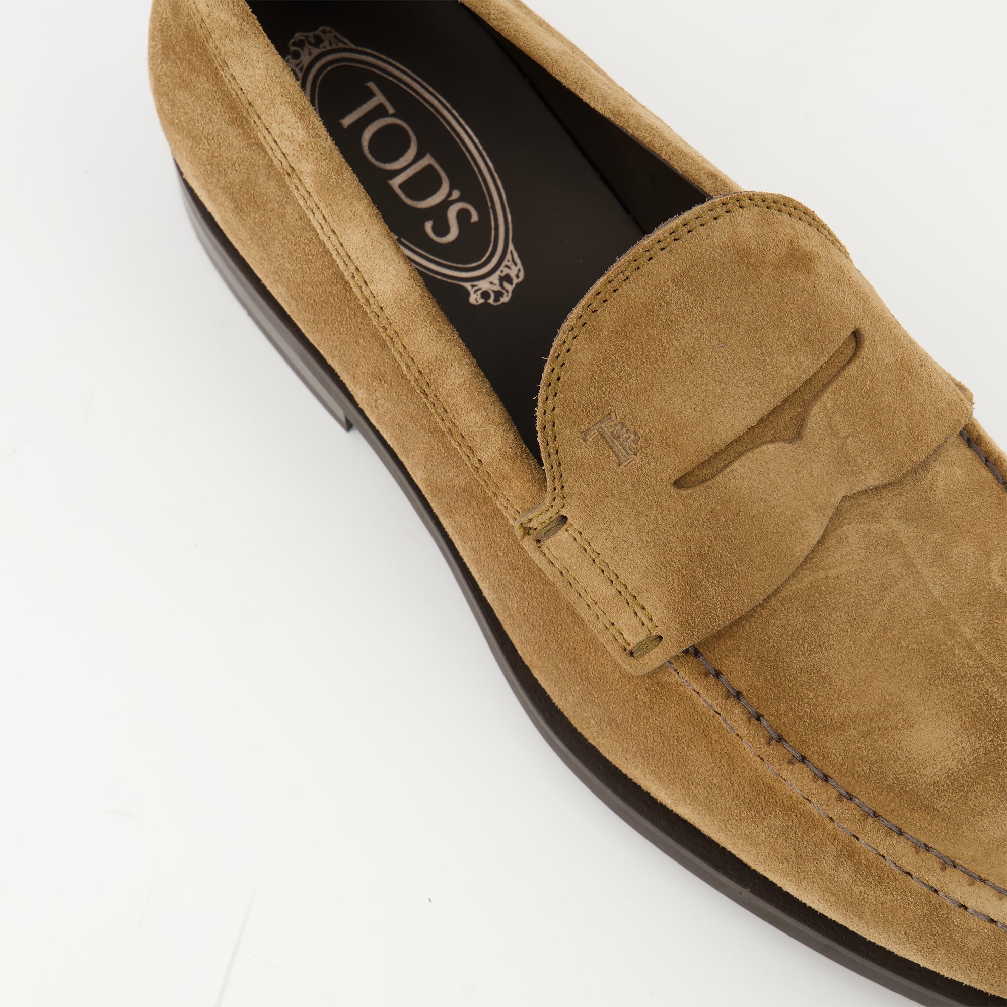 beige suede loafers tods men 15494470205820