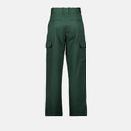 Image of Cargo Pant in Kaki Wool by Drole De Monsieur for Men - Season Spring-Summer 2025 - Detail View 2