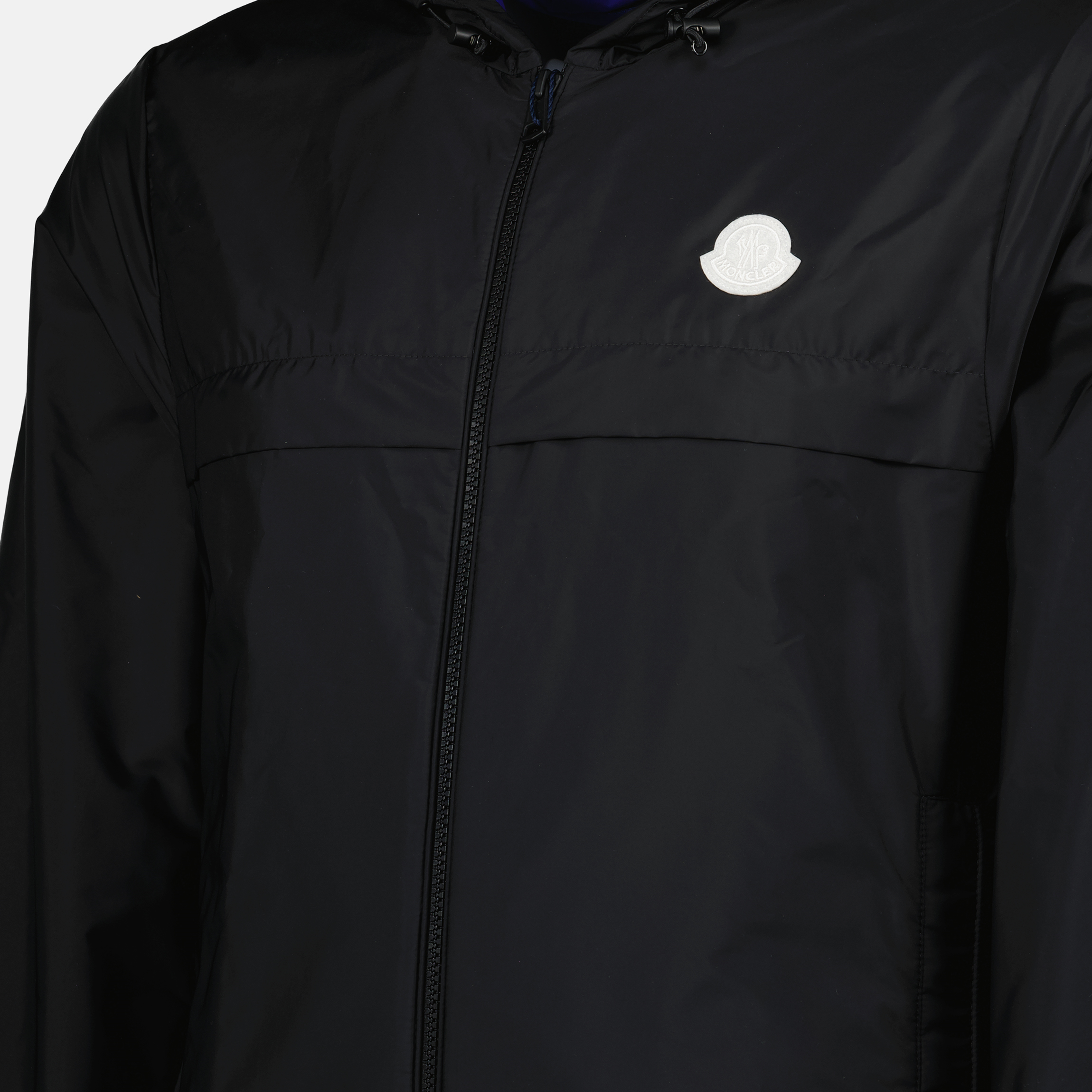 Rifeo jacket, black nylon jacket, Moncler outerwear, stylish jackets, men's coats