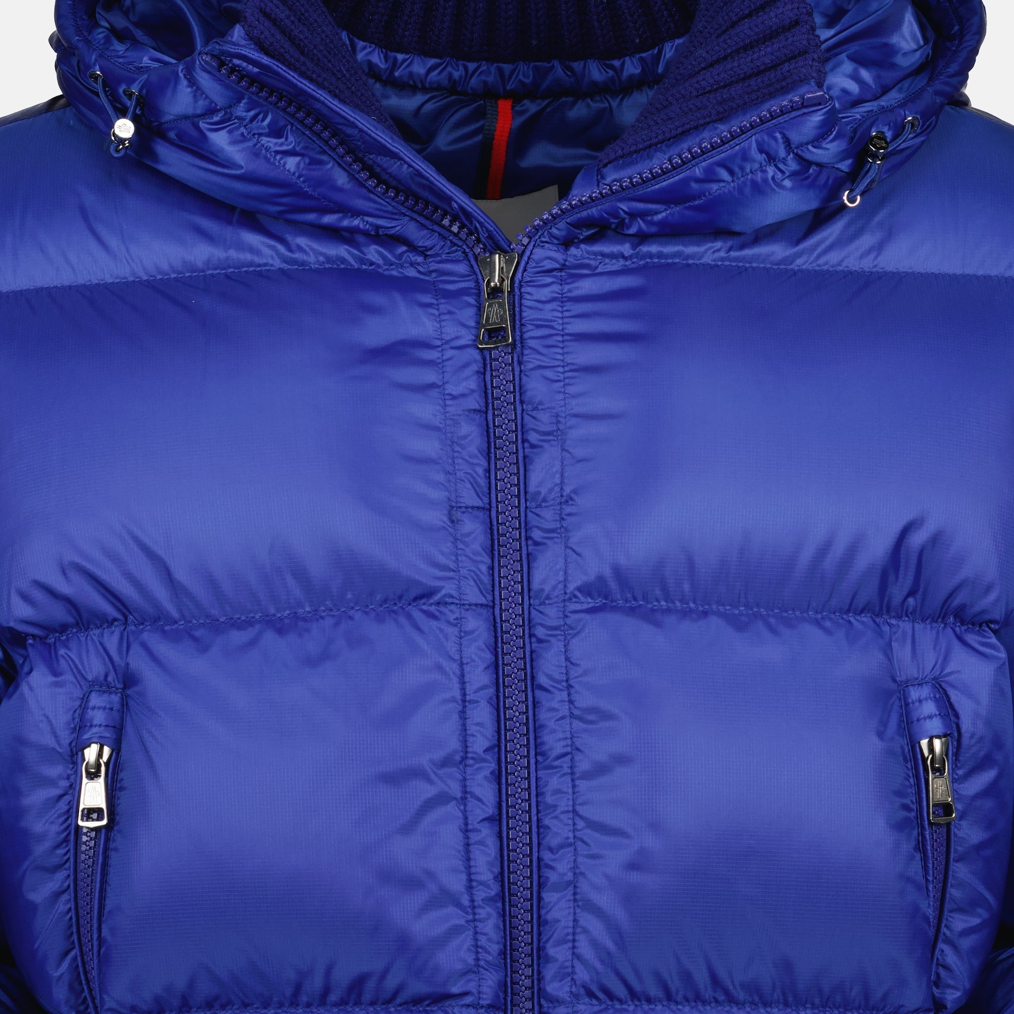 Moncler down jacket, Rivau blue jacket, men's outerwear, nylon jacket, Autumn-Winter 2025