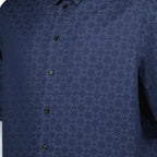 Image of Monogrammed Denim Shirt by Givenchy for Men - Season Spring-Summer 2025 - Detail View 5