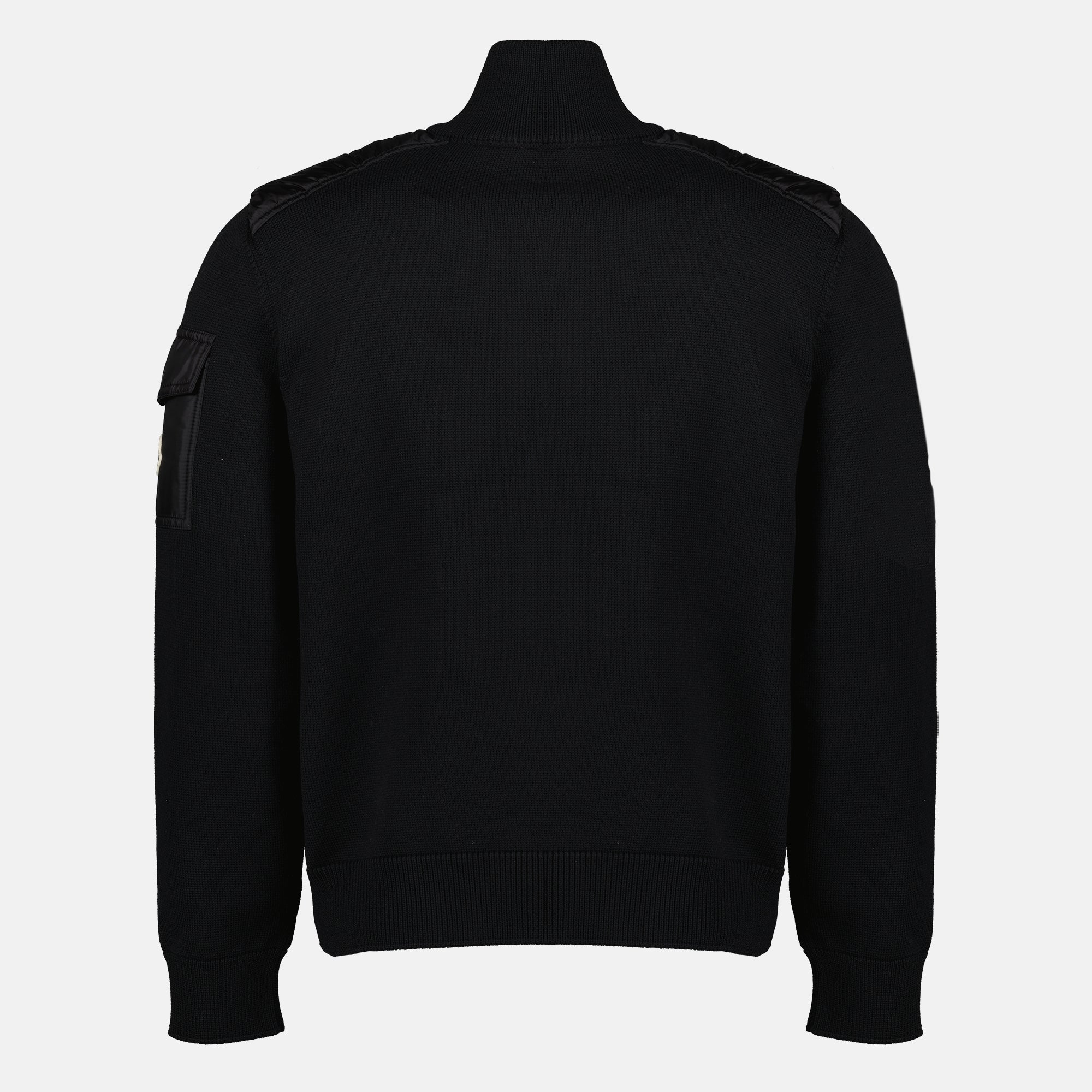 Black Wool Cardigan