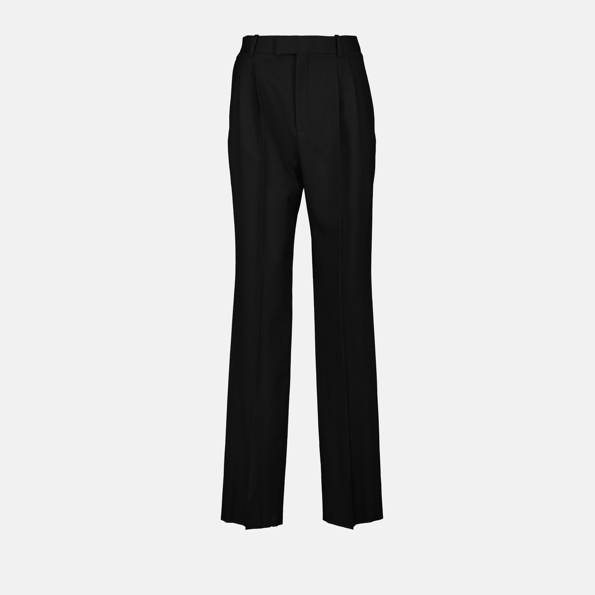 Saint Laurent, wool trousers, black trousers, wide cut pants, Fall-Winter collection