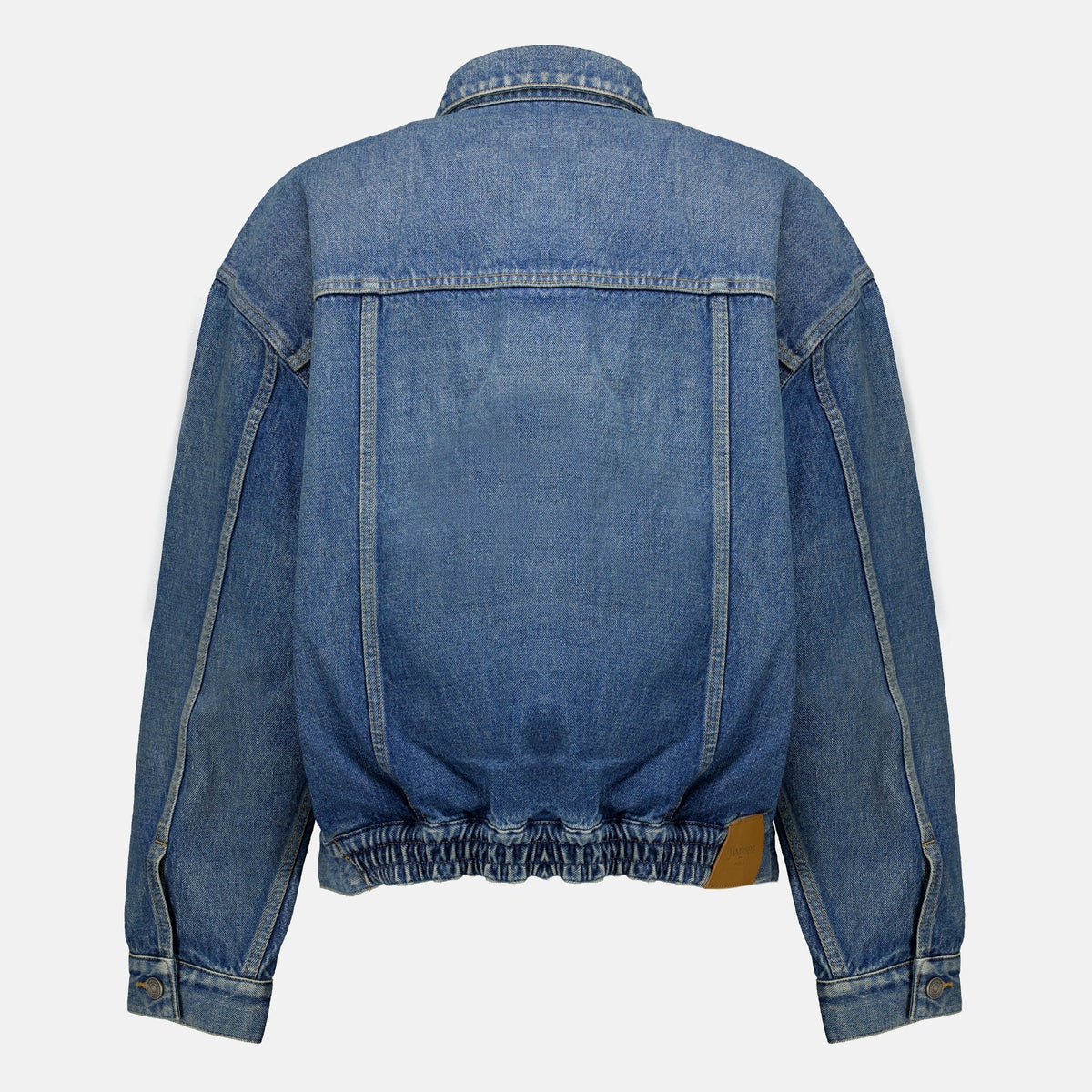Pull noir en laine à demi-zip