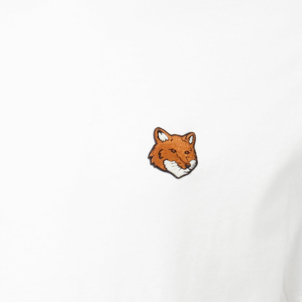 T-shirt in cotone con ricamo Fox