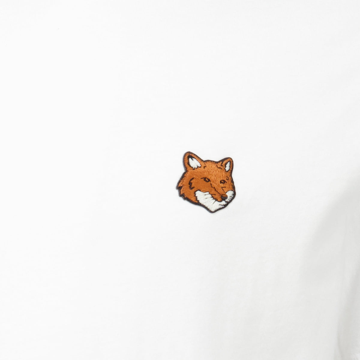 Camiseta de algodón con bordado Fox