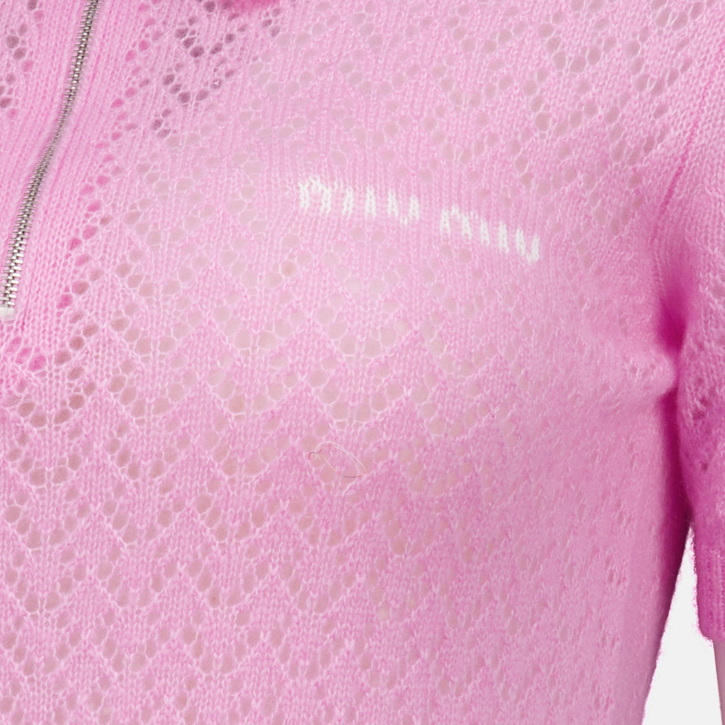 Pink Cashmere and Silk Polo