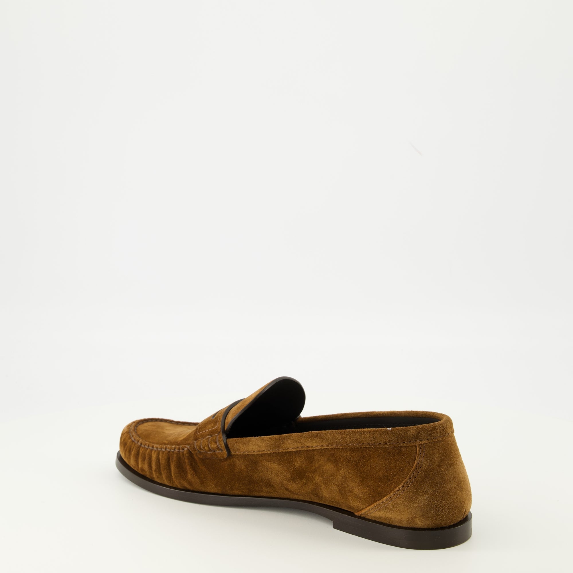 brown suede loafers, Saint Laurent loafers, comfortable loafers, moccasin shoes, stylish footwear