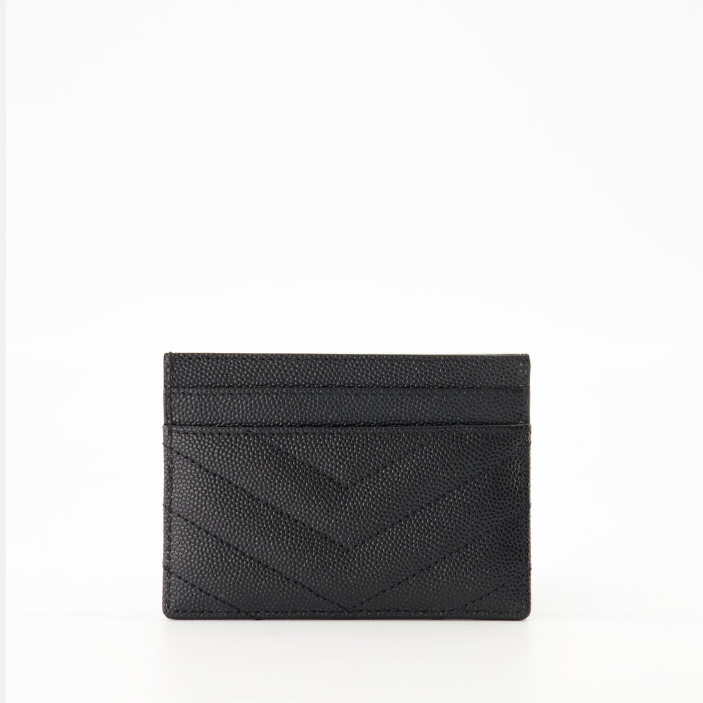 Saint Laurent Cardholder, Cassandre Cardholder, Grained Leather Accessory, Luxury Cardholder, Designer Cardholder