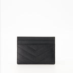 Saint Laurent Cardholder, Cassandre Cardholder, Grained Leather Accessory, Luxury Cardholder, Designer Cardholder