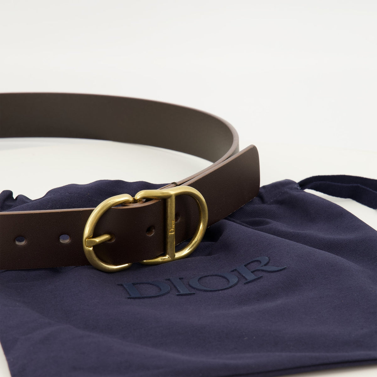 Brown Leather CD Belt