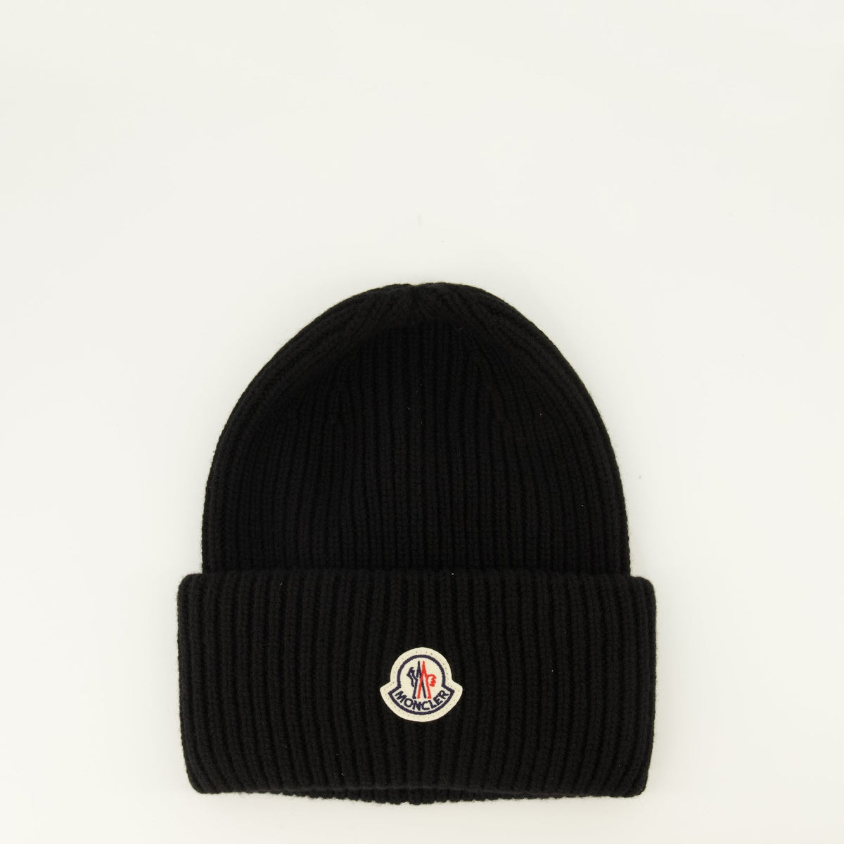 Gorro preto em lã e caxemira