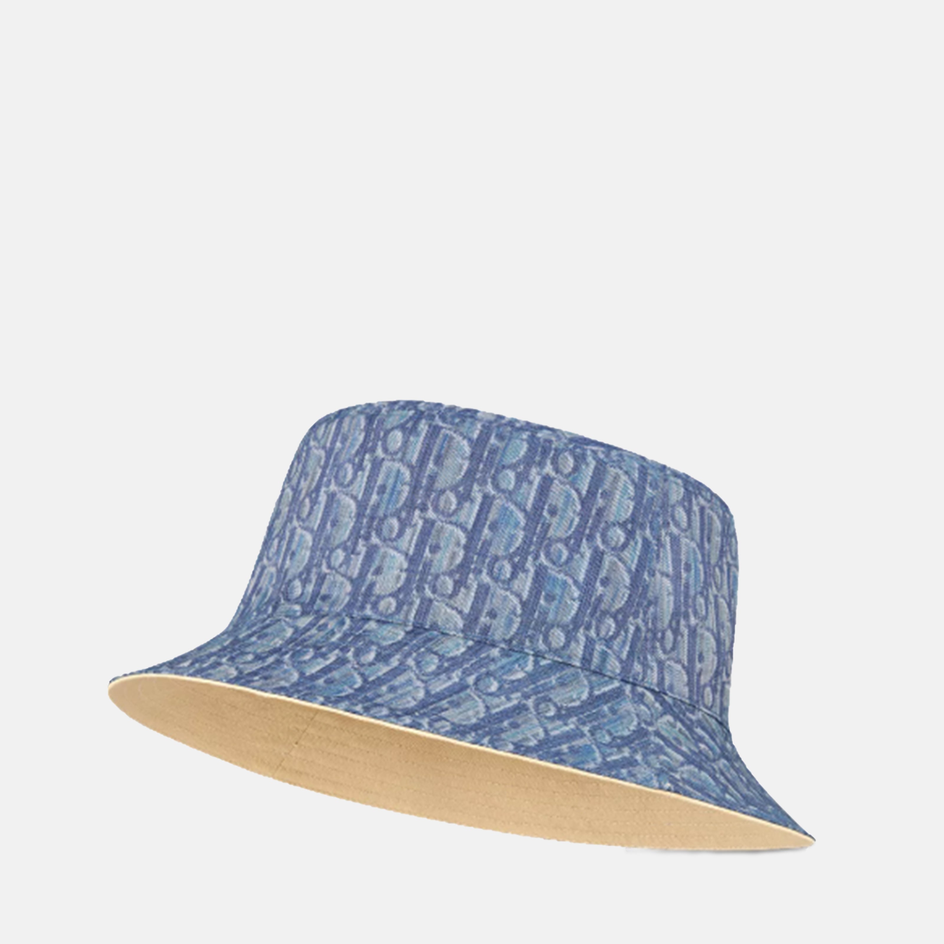 Image of Réversible Dior Oblique Bob Hat by Dior for Men - Season Autumn-Winter 2025 - Detail View 2