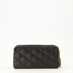 Image of Cassandre Black Jewel Pouch by Saint Laurent for Women - Season Spring-Summer 2026 - Back View