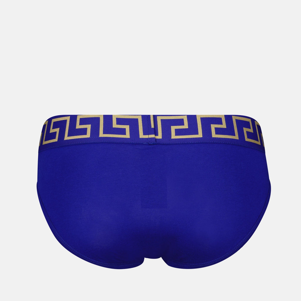 Royal Blue, Medusa Greca, Versace Briefs, Cotton Elastane, Fall-Winter 2024