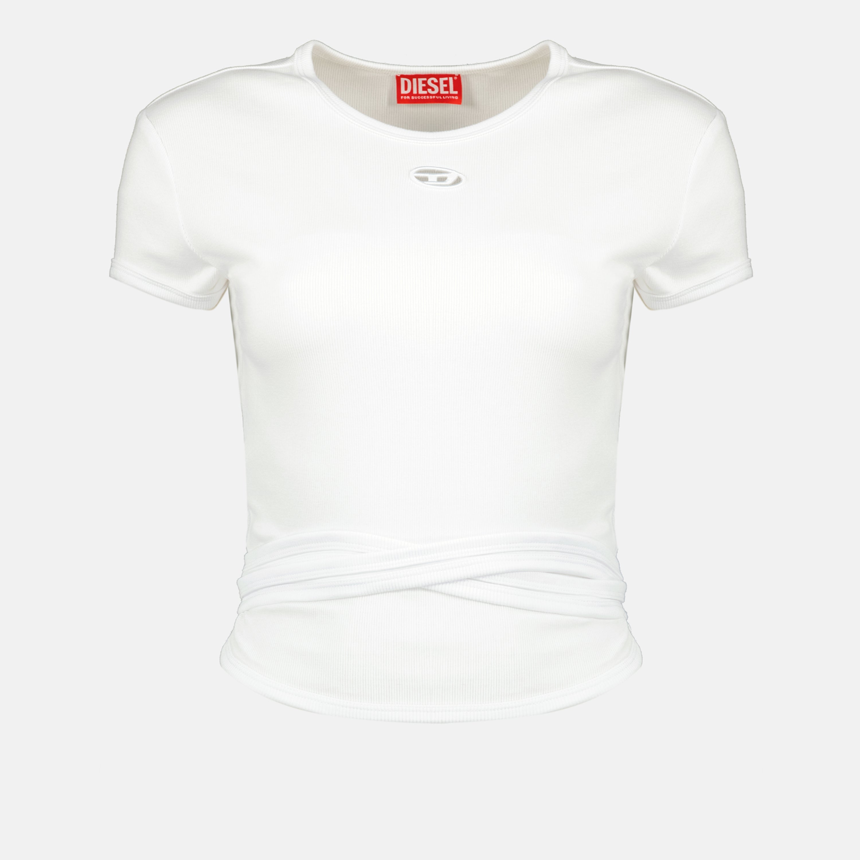 Top T-Bunny Tail White