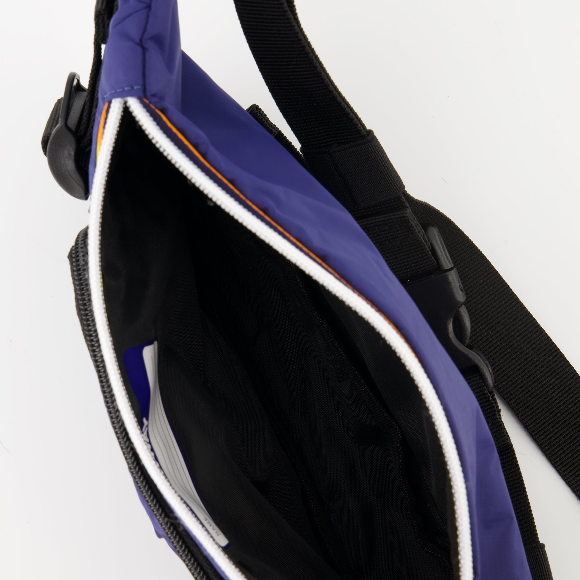 waist bag, K-Way, navy blue accessory, adjustable belt bag, unisex fashion