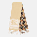 Burberry scarf, cashmere scarf, vintage check accessory, unisex cashmere, Cavalier EKD