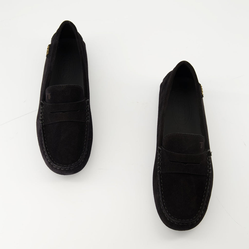 mocassins gommino noir tods women 15494916931964