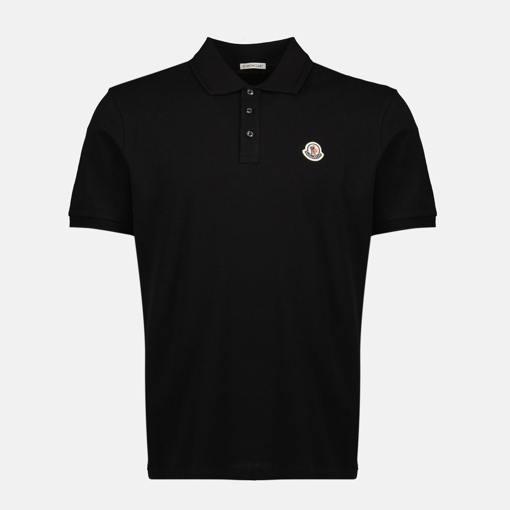 black pique cotton polo moncler men 15381282685308
