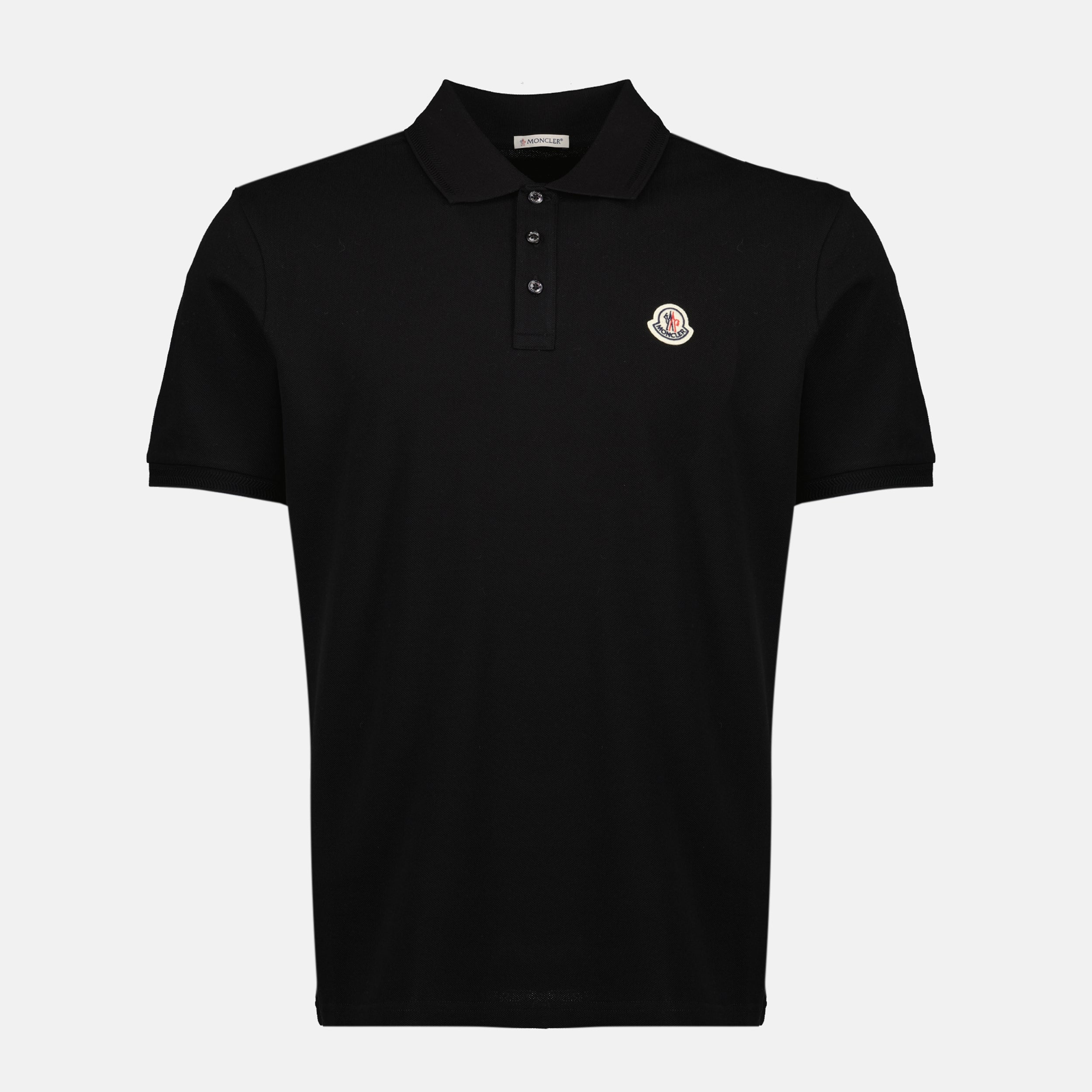 black pique cotton polo moncler men 15381282685308