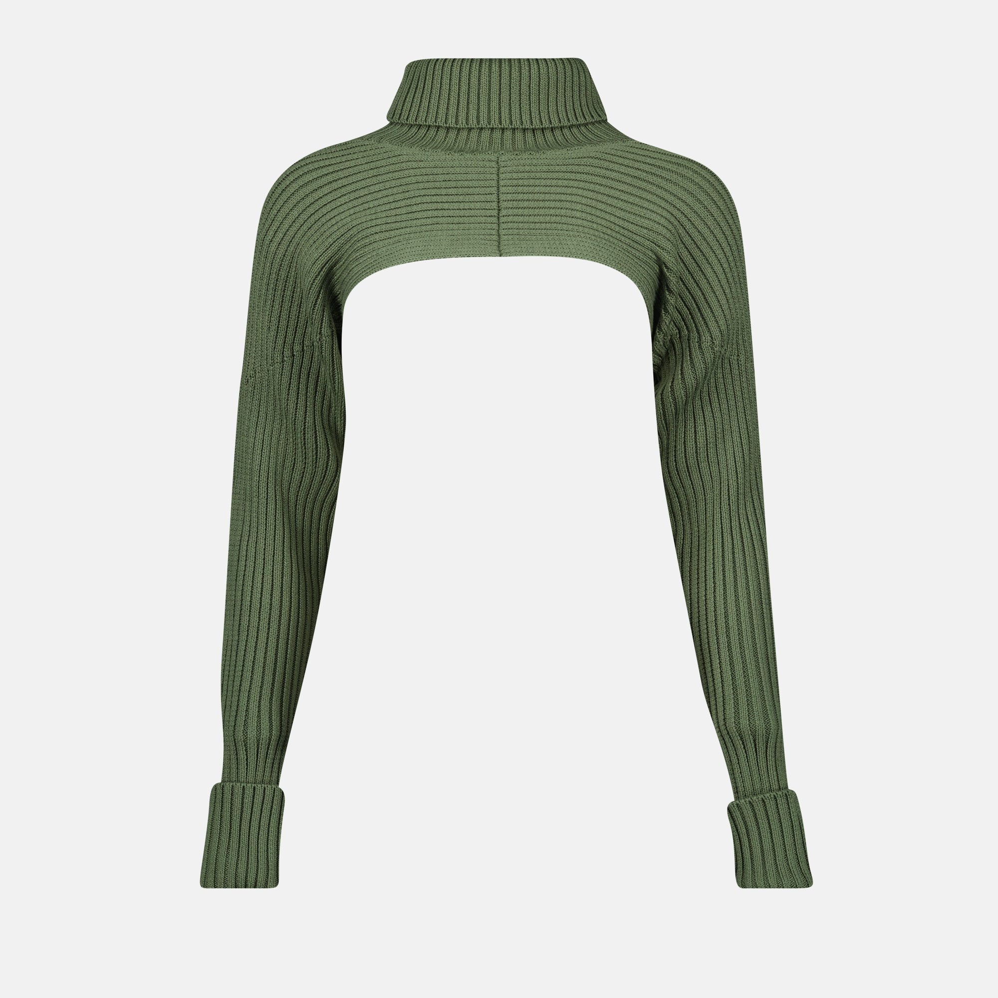 crop sweater, khaki green sweater, Iro Assina sweater, organic cotton sweater, women's fashion