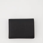 Valentino Garavani, black leather wallet, grained leather, VLogo Signature, luxury accessory
