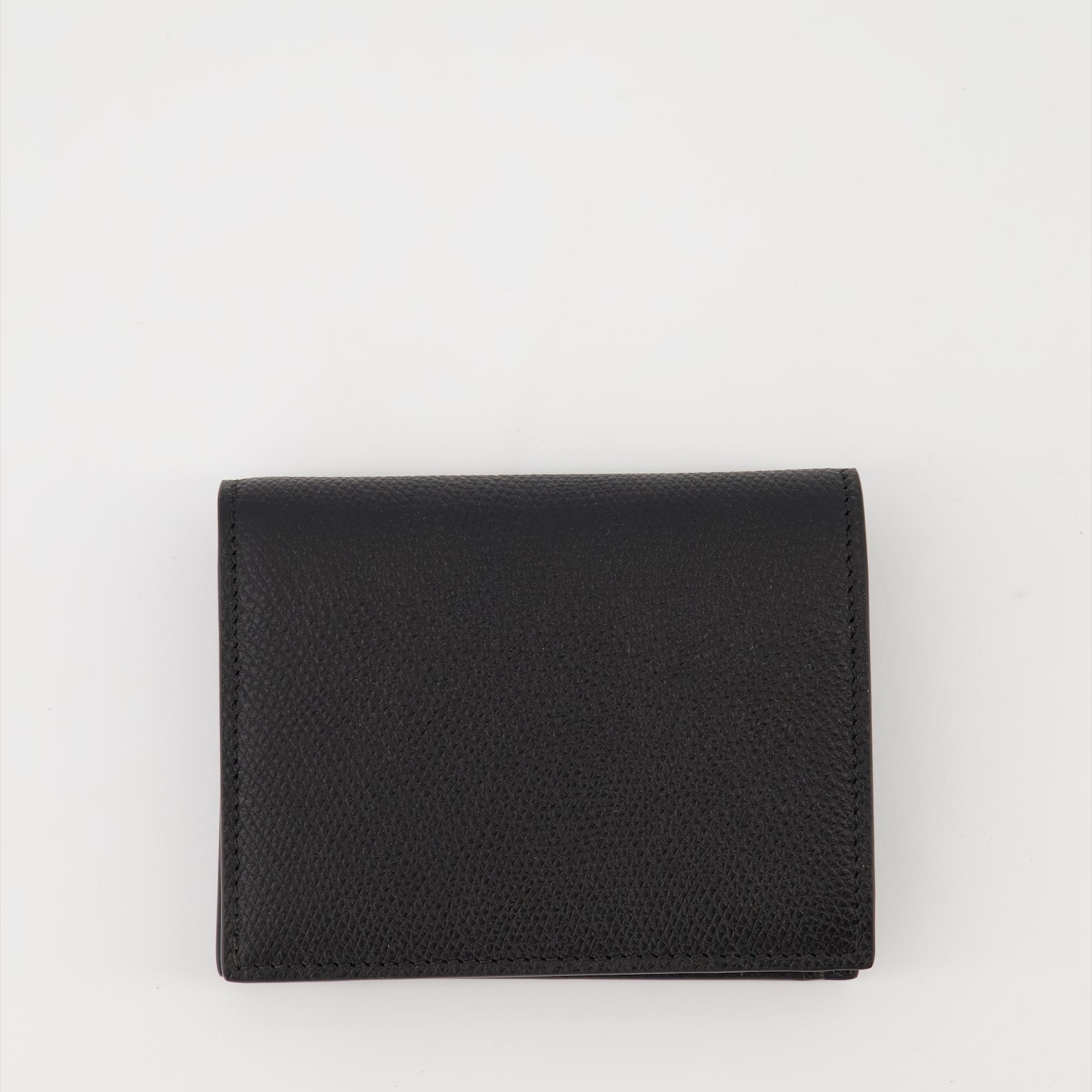 Valentino Garavani, black leather wallet, grained leather, VLogo Signature, luxury accessory