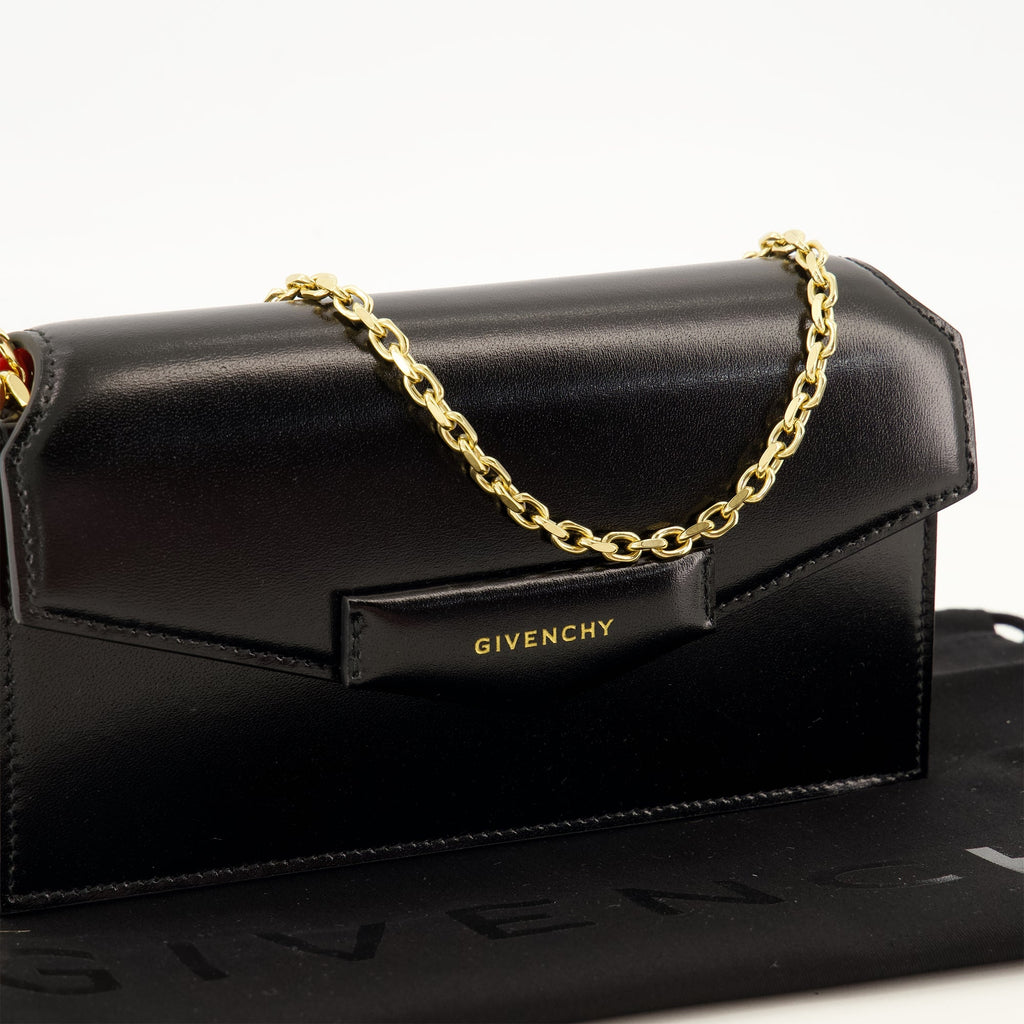 Bolsa Antigona em pele preta