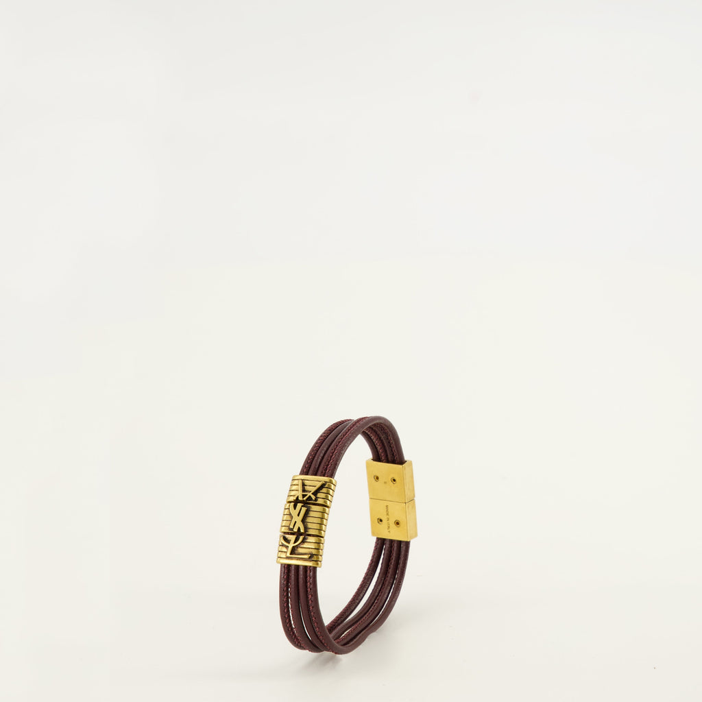 Bracciale in Pelle Bordeaux Cassandre